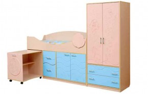 Набор мебели для детской Юниор -12.2 (700*1860) МДФ матовый в Дегтярске - degtjarsk.mebel-74.com | фото
