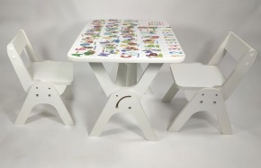 Детский растущий стол-парта и два стула Я САМ "Умка-Дуо" (Алфавит) в Дегтярске - degtjarsk.mebel-74.com | фото