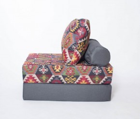 Кресло-кровать-пуф бескаркасное Прайм (мехико серый-графит) в Дегтярске - degtjarsk.mebel-74.com | фото