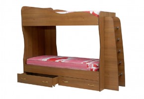 Кровать детская 2-х ярусная Юниор-1 (800*2000) ЛДСП в Дегтярске - degtjarsk.mebel-74.com | фото