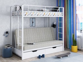 Кровать двухъярусная с диваном "Мадлен-ЯЯ" с ящиками в Дегтярске - degtjarsk.mebel-74.com | фото
