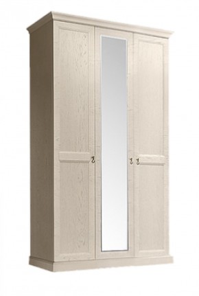 Шкаф 3-х дверный (с зеркалом) для платья и белья Венеция дуб седан (ВНШ1/3) в Дегтярске - degtjarsk.mebel-74.com | фото