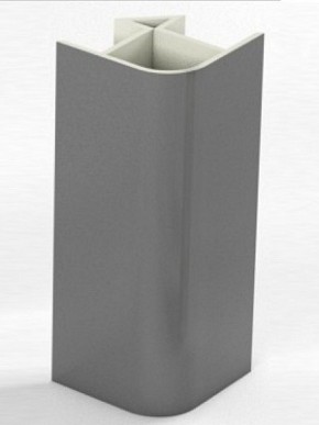 Угловое соединение для цоколя 90 гр. h150 мм (Алюминий, Белый, Черный, Сонома) в Дегтярске - degtjarsk.mebel-74.com | фото