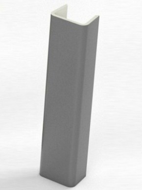 Торцевая заглушка  для цоколя h100 мм (Алюминий, Белый, Черный, Сонома) в Дегтярске - degtjarsk.mebel-74.com | фото